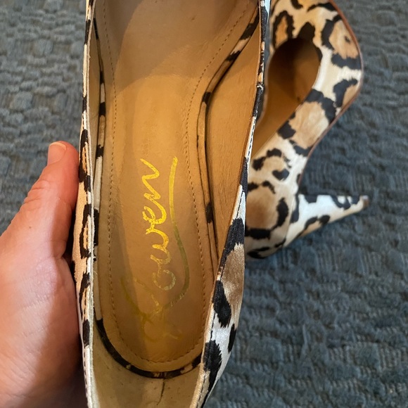 Rowen Satin leopard print pump size 8.5 - Picture 4 of 5